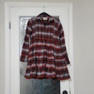 Ruffled Plaid Dress